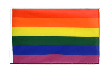 Regenbogen Hohlsaum Flagge ECO 60 x 90 cm
