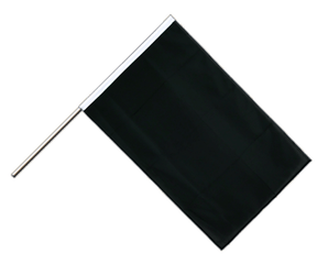 Noir Drapeau sur hampe ECO 60 x 90 cm