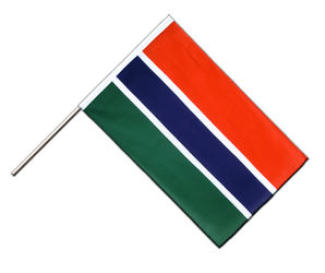 Hand Waving Flag Gambia - 2x3 ft ECO