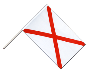 Croix de Saint Patrick Drapeau sur hampe ECO 60 x 90 cm