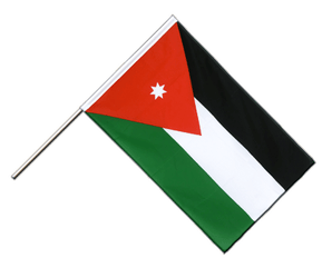 Jordanien Stockflagge ECO 60 x 90 cm