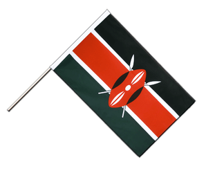 Kenya Hand Waving Flag ECO 2x3 ft