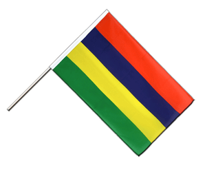 Hand Waving Flag Mauritius - 2x3 ft ECO