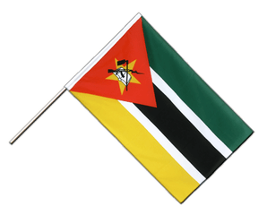 Hand Waving Flag Mozambique - 2x3 ft ECO