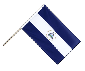 Nicaragua Drapeau sur hampe ECO 60 x 90 cm