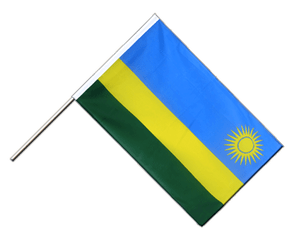 Rwanda Hand Waving Flag ECO 2x3 ft