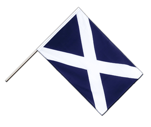 Hand Waving Flag Scotland navy - 2x3 ft ECO