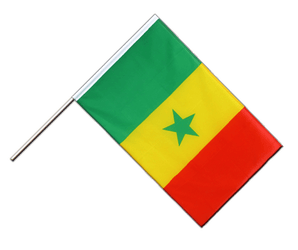 Drapeau Sénégal sur hampe ECO - 60 x 90 cm