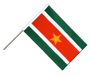 Hand Waving Flag Suriname - 2x3 ft ECO