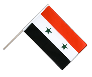 Syrie Drapeau sur hampe ECO 60 x 90 cm