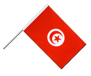 Tunisie Drapeau sur hampe ECO 60 x 90 cm