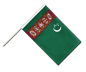 Turkmenistan Hand Waving Flag ECO 2x3 ft