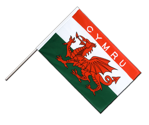 Pays de Galles CYMRU - Drapeau sur hampe ECO 60 x 90 cm
