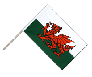 Drapeau Pays de Galles sur hampe ECO - 60 x 90 cm