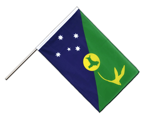Christmas Island Hand Waving Flag ECO 2x3 ft