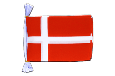 Denmark Flag Bunting 6x9", 3 m