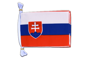 Flag Bunting Slovakia - 6x9", 3 m