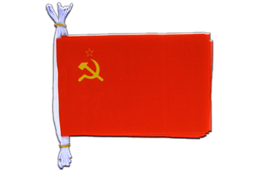 URSS Mini Guirlande fanion 15 x 22 cm, 3 m