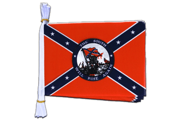USA Southern United States South will rise again Flag Bunting 6x9", 3 m