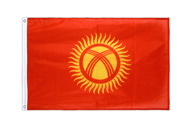Kirgisistan Hissfahne - 60 x 90 cm VA Ösen PRO