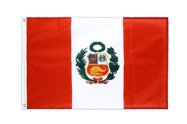 Peru Grommet Flag PRO 2x3 ft