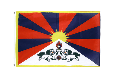 Tibet Hissfahne VA Ösen 60 x 90 cm
