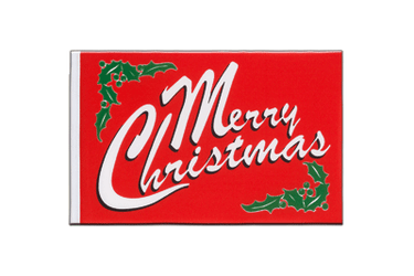 Minifahne Merry Christmas - 15 x 22 cm