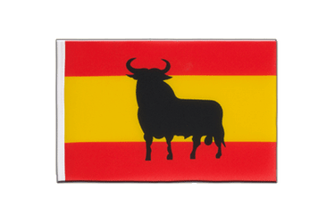 Spanien mit Stier Minifahne 15 x 22 cm