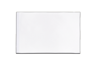 Blanc Drapeau en satin 15 x 22 cm