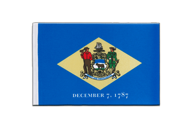 Delaware Satin Flagge 15 x 22 cm