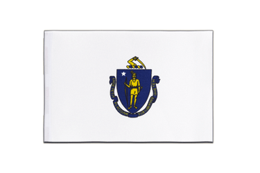 Massachusetts Satin Flagge 15 x 22 cm