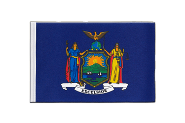 New York Satin Flagge 15 x 22 cm
