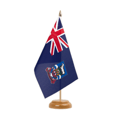 Falkland Islands Table Flag 6x9", wooden