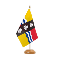 Bedfordshire Table Flag 6x9", wooden