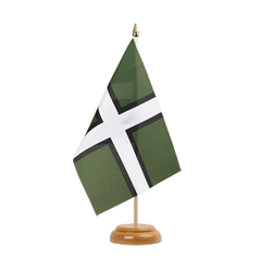 Devon Table Flag 6x9", wooden
