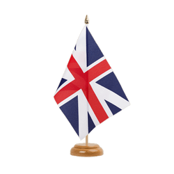 Tischflagge Großbritannien Kings Colors 1606 - 15 x 22 cm Holz