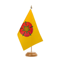 Lancashire new Table Flag 6x9", wooden