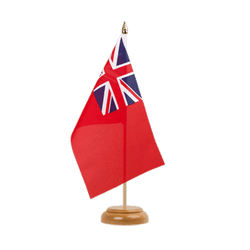 Red Ensign Handelsflagge Holz Tischflagge 15 x 22 cm