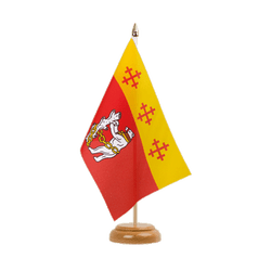 Warwickshire Table Flag 6x9", wooden