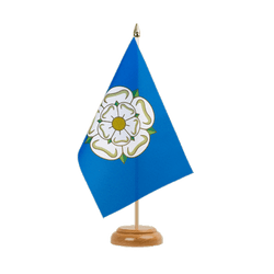 Yorkshire new Table Flag 6x9", wooden