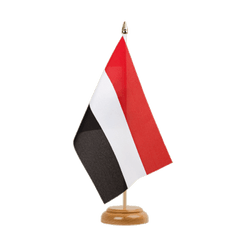 Table Flag Yemen - 6x9", wooden