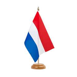 Netherlands Table Flag 6x9", wooden