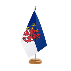Pomerania Table Flag 6x9", wooden