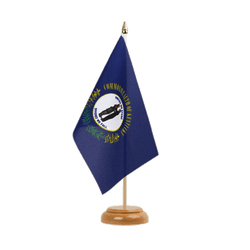 Tischflagge Kentucky - 15 x 22 cm Holz