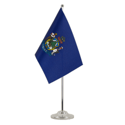 Maine Satin Table Flag 6x9"