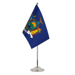 New York Satin Tischflagge 15 x 22 cm