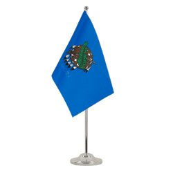 Oklahoma Satin Tischflagge 15 x 22 cm