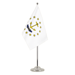Rhode Island Satin Tischflagge 15 x 22 cm