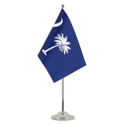 Tischflagge South Carolina - 15 x 22 cm Satin