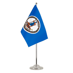 Tischflagge Virginia - 15 x 22 cm Satin